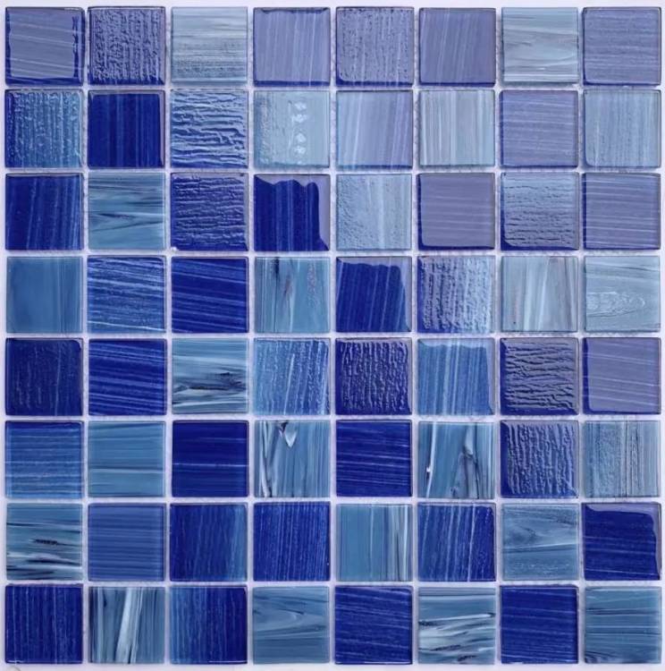 Мозаика Bonaparte Стеклянная мозаика Alaska dark blue (3.6x3.6) 30.4x30.4