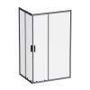 Душевой уголок Am.Pm Gem W90G-403-120290-BT профиль черный матовый, стекло прозрачное, 120x90