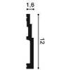 Плинтус Orac Decor Modern SX180 200x1.6x12 фото 2