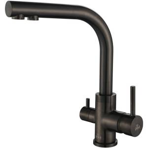 Смеситель для кухни Paulmark Essen 213011-GM вороненая сталь