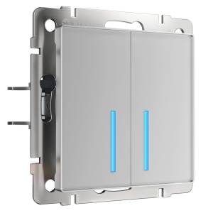 Умный сенсорный выключатель двухклавишный Werkel W4520606