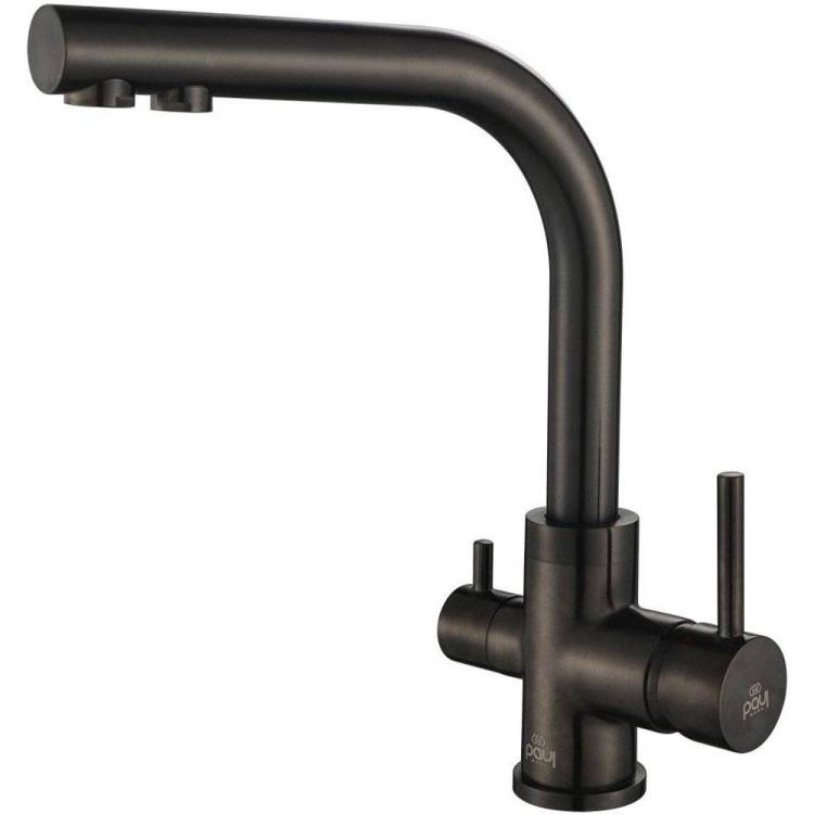 Смеситель для кухни Paulmark Essen 213011-GM вороненая сталь