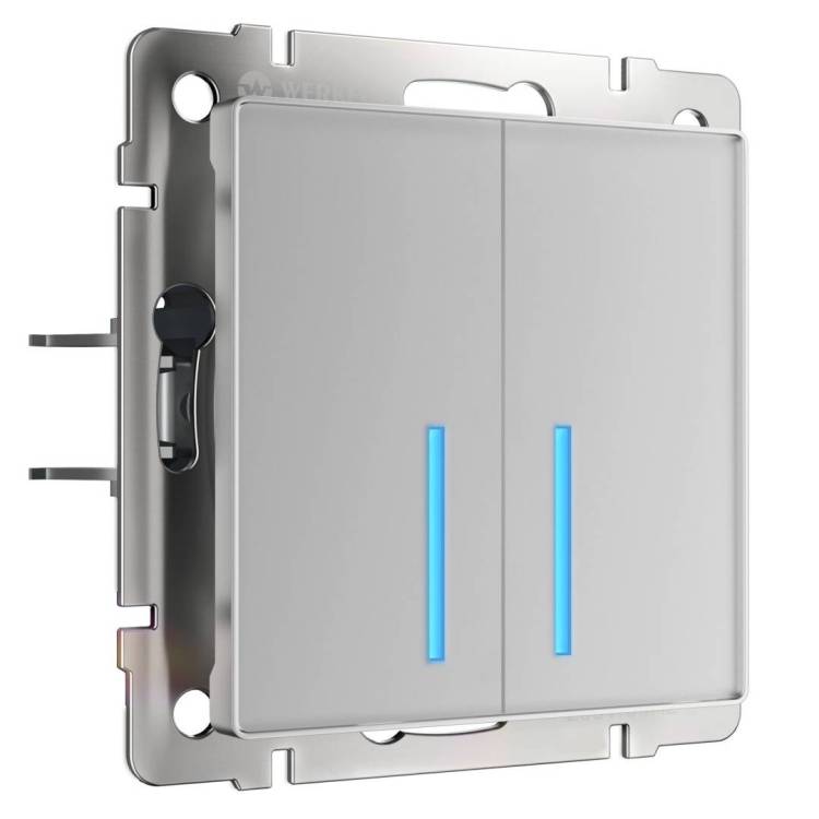 Умный сенсорный выключатель двухклавишный Werkel W4520606