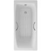 Чугунная ванна Delice Repos DLR220508R-AS 170x70, с антискользящим покрытием, с ручками, без ножек