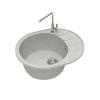 Мойка кухонная Maretti Kitchen MR615-GR серый, 61.5x50 фото 2