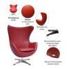 Кресло Bradex Home Egg FR 0806 Chair, красный, натуральная кожа фото 8
