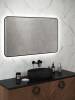 Зеркало Watersense Rita Black Soft Line W00923 LED подсветка, сенсор на взмах, 120x70 фото 7