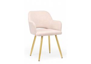 Стул на металлокаркасе Notta Эолин 631699 латте (glory 10) / золотой