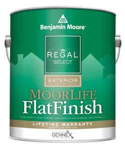 Краска Benjamin Moore Regal Select Exterior Paint-MoorLife Flat Finish W105 0.946 л