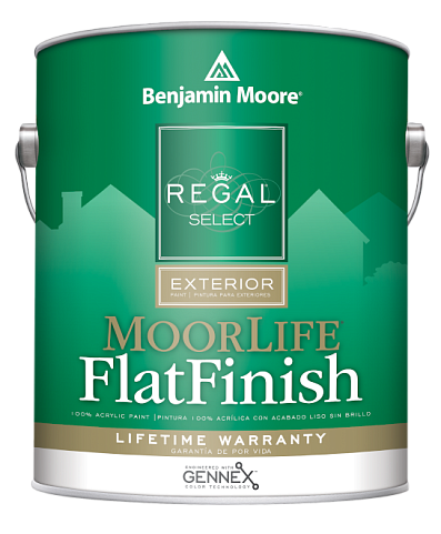 Краска Benjamin Moore Regal Select Exterior Paint-MoorLife Flat Finish W105 0.946 л