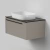 Тумба с раковиной La Fenice Elba Cappuccino NFNC-01-ELB-C-80-3-M-GB бежевая матовая, 80 см