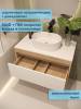 Тумба под раковину Watersense Belinda W00547 дуб, белый, 75 см фото 2
