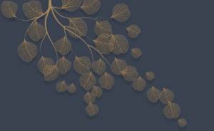 3D Фотообои Artegrafico «Утончённая ветвь в сумерках» PL-091 канвас