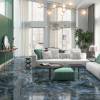Керамогранит Kerama Marazzi Ониче SG016122R голубой лаппатированный обрезной 119.5x119.5x0.9 фото 12