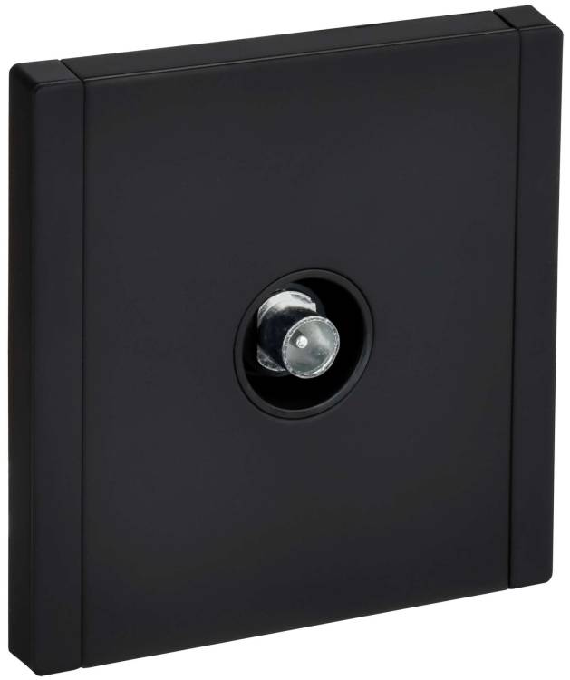 ТВ-розетка проходная IEK Forte&Piano FP-A10-P-M-K02 черный
