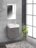 Тумба с раковиной Belbagno Kraft Mini KRAFT MINI-500/260-1A-SO-CG-L 45x25x49 Cemento Grigio подвесная с распашной дверцей, левосторонняя фото 5