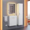 Тумба с раковиной Uperwood Modul подвесная, матовая, белая, 50 см фото 3