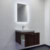 Тумба с раковиной Comforty Ангара-60П 00-00021035 подвесная, дуб темно-коричневый фото 4