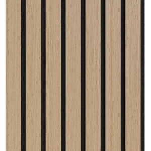 Акустические панели на черном войлоке Ликорн шпон дуб светлый 280x30x0.9