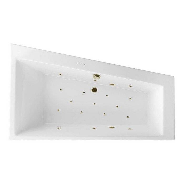 Акриловая ванна Excellent Sfera Slim 170x100 (правая) "RELAX" (бронза)