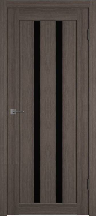 Межкомнатная дверь Владимирская Фабрика Дверей Atum 2 Grey стекло Black Gloss 800x2000