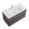 Тумба с раковиной BelBagno Kraft 100 Темно-серый матовый, раковина BB1000ETL фото 3
