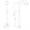 Душевая стойка Abber Emotion AF8816 с изливом, хром фото 3