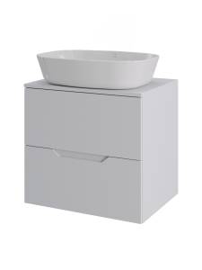 Тумба с раковиной Agger Свит SWE600ETWH-ST-8500W белая матовая, 60 см