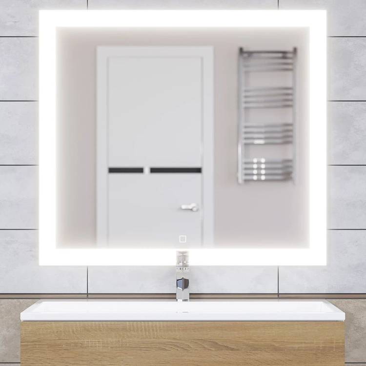 Зеркало Uperwood Barsa 2930205445 с подсветкой, сенсорный выключатель, антизапотевание, 90x80 см