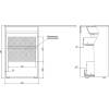 Тумба с раковиной Aquanet Токио 120 L 335587 напольная, дуб веллингтон фото 12