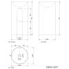 Раковина Plumberia Selection MISHA SOFT BO 44x44x87 белый матовый фото 7