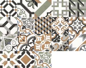 Керамогранит New Trend Design Art GP2020DMX31 Design Mix 1 матовый 200x200x8