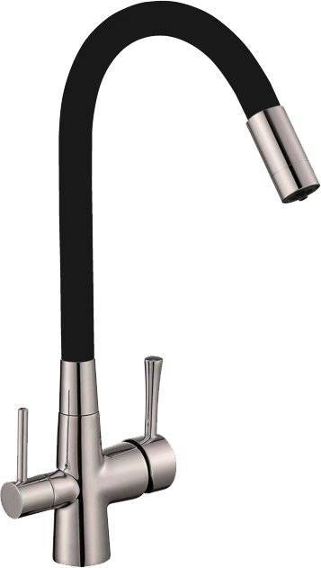 Смеситель для кухни Savol S-L1806L-01 с гибким изливом