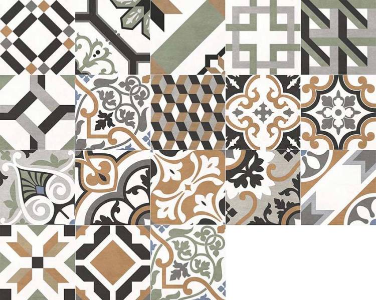 Керамогранит New Trend Design Art GP2020DMX31 Design Mix 1 матовый 200x200x8