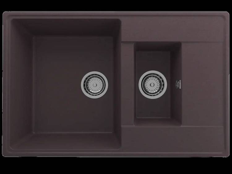 Мойка кухонная Ulgran Quartz Prima 780 1,5 K-06 трюфель