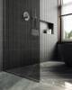 Душевая перегородка MaybahGlass MGD-698-5у 79x195, стекло графит 8 мм, профиль хром матовый фото 4