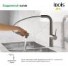 Смеситель для кухни Iddis Pure PURBNPFi05 с фильтром и выдвижным изливом, сатин фото 4