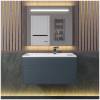 Тумба под раковину Uperwood Lotus Premium 39340205462 подвесная, серая, 80 см фото 6