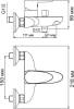 Смеситель для ванны с душем Wasserkraft Leine 3501 фото 8