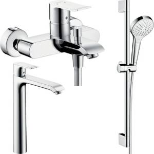 Душевой комплект Hansgrohe Metris 31480000 + 31082000 + душевой гарнитур