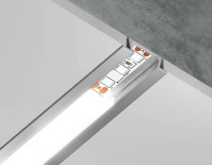 Алюминиевый встраиваемый профиль  Ambrella light Illumination GP1001AL