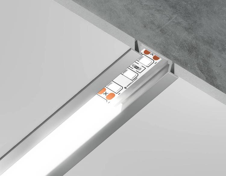 Алюминиевый встраиваемый профиль  Ambrella light Illumination GP1001AL