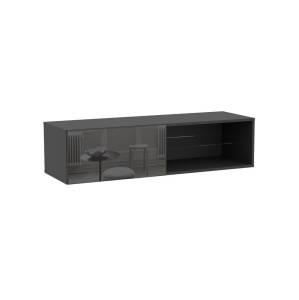 Шкаф навесной НК-Мебель Point тип-36 00-00162889 черный/черный глянец