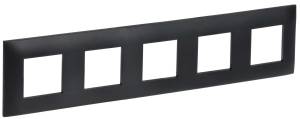 Рамка 5-постовая IEK Skandy SK-M52-K02 черный