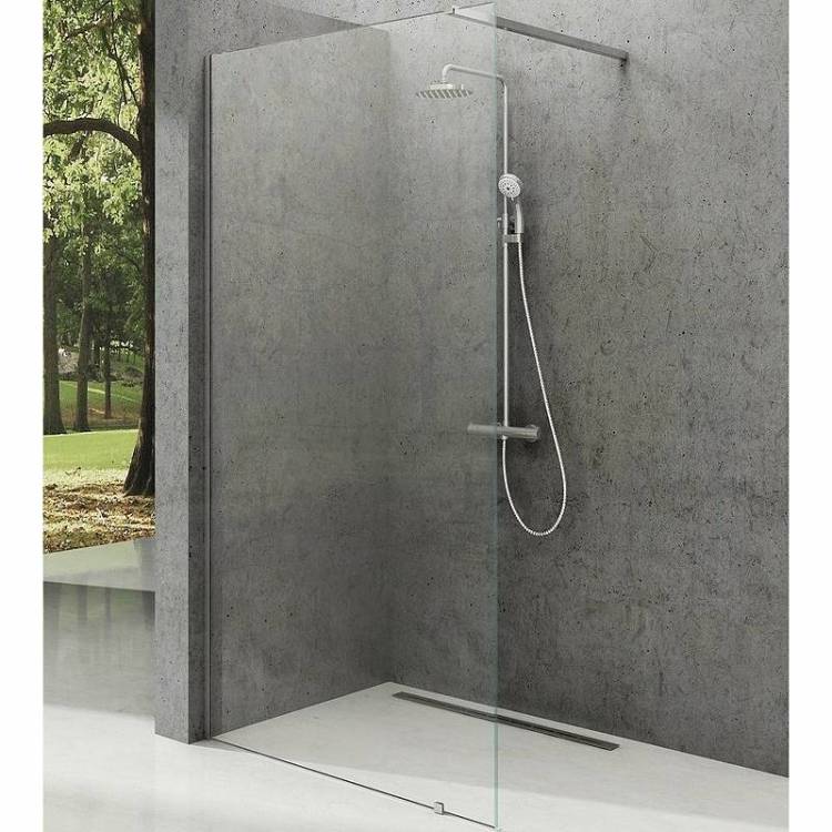 Душевая перегородка Ravak Walk-In Wall GW9WA0C00Z1 100x200 см, профиль хром, стекло прозрачное+кронштейн 90 см, хром