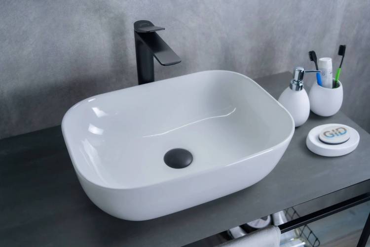 Раковина Gid Geométrico D1333 51183 белая, 46x32.5x13.5