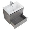 Тумба с раковиной Belbagno Kraft 39 KRAFT 39-700/390-2C-SO-CG 70x39x50 Cemento Grigio подвесная с двумя выкатными ящиками фото 8