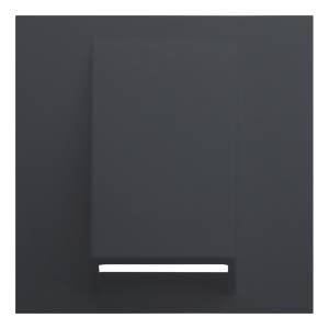 Лицевая панель для вывода кабеля Rikett 35170 MB черный сатин