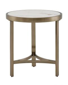 Стол журнальный Stool Group Адриана EET-223-BRCG-BDFL светлая керамика 50x50x55