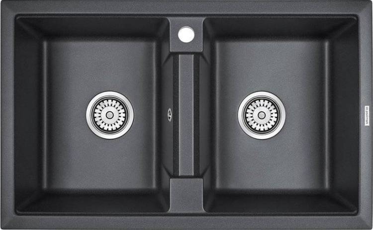 Мойка кухонная Paulmark Tandem PM238150-BL черная